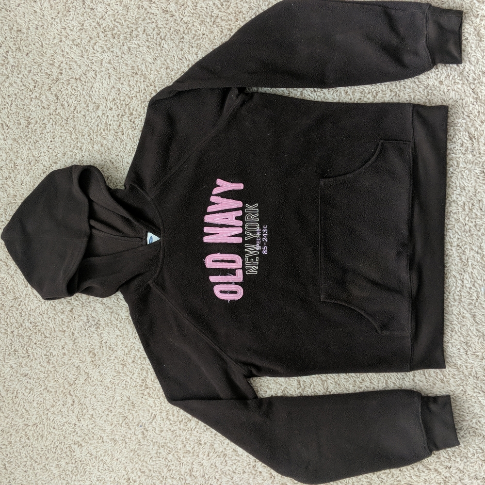 Old Navy Brown Fleece Pullover Hoodie